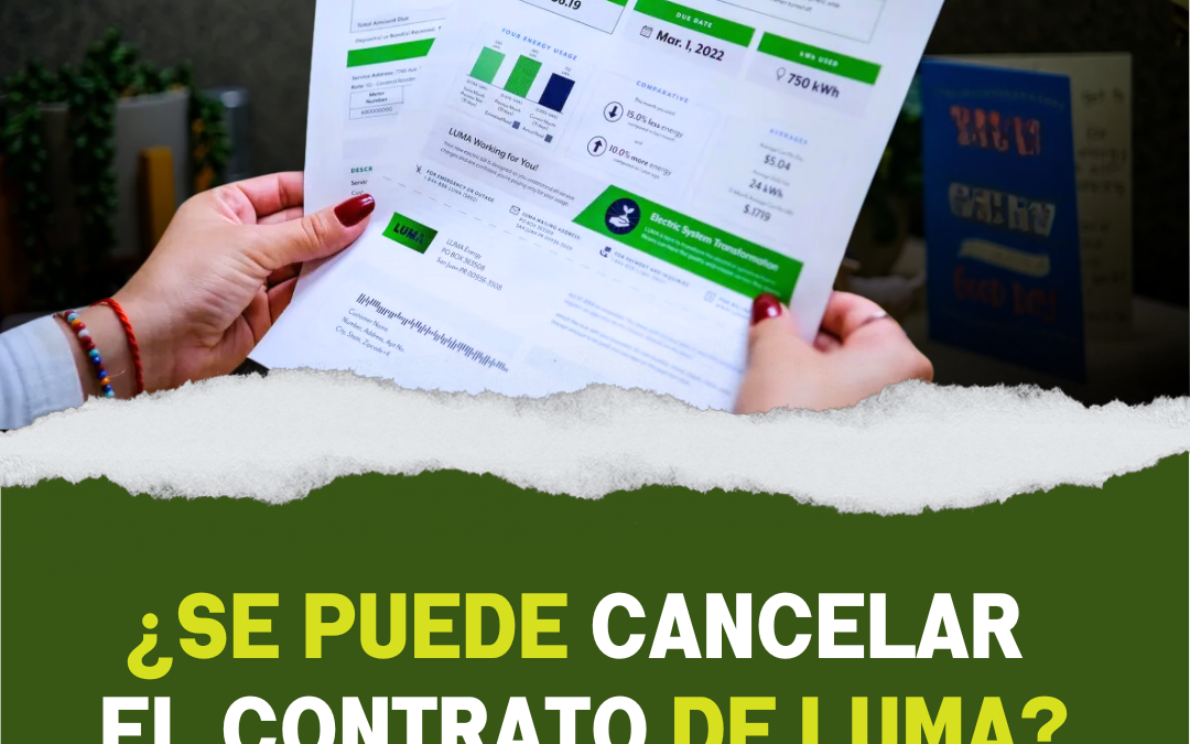 ¿Se puede cancelar el contrato de Luma?