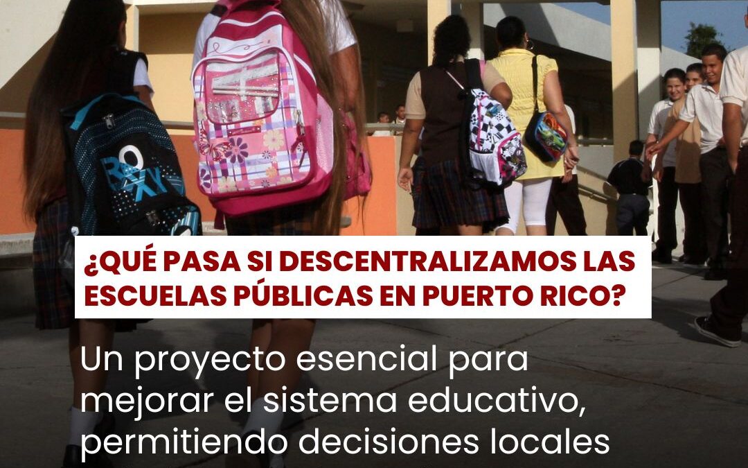 Descentralización de Educación NECESARIA 